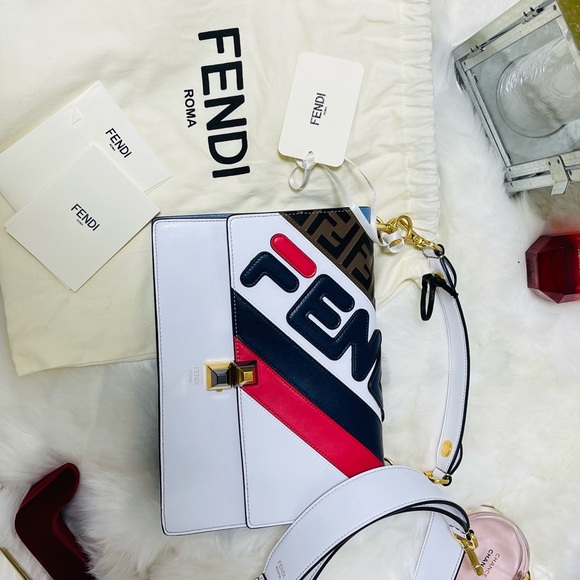 FENDI x FILA Kan I Mania logo shoulder bag - Picture 2 of 8